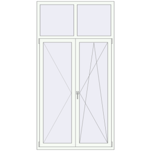 Buy Tilt-and-Turn 1200x2300 mm KORSA OPTIMUM REHAU EURO 70