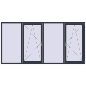 Buy Tilt-and-Turn 2800x1400 mm KORSA OPTIMUM REHAU EURO 70