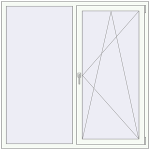 Buy Tilt-and-Turn 1550x1550 mm KORSA OPTIMUM REHAU EURO 70