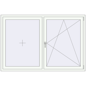 Cumpără Ferestre 1800x1200 mm BASE REHAU EURO 60