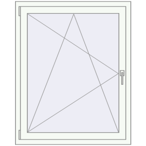 In den Warenkorb Kipp und Drehfenster 960x1160 mm REHAU SYNEGO MD 80