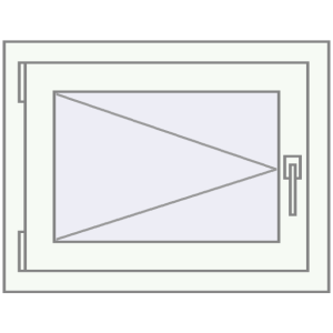 Buy Tilt-and-Turn 650x500 mm KORSA OPTIMUM REHAU EURO 70 RAL 9016 Traffic white two-sided