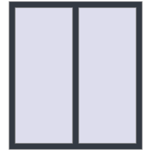 Buy Tilt-and-Turn 1080x1200 mm KORSA OPTIMUM REHAU EURO 70 ANTHRACITE_GREY_STRUKTURAL two-sided