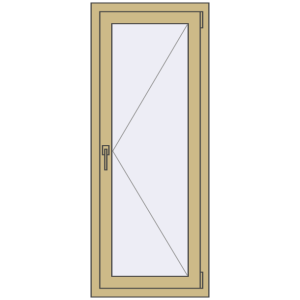 Cumpără Ferestre 570x1420 mm ALU STANDARD 72
