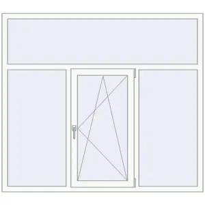 Cumpără Ferestre 1800x1600 mm BASE REHAU EURO 60 RAL 9016 Traffic white two-sided