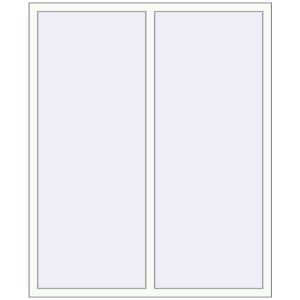 Buy Tilt-and-Turn 1400x1700 mm KORSA ENERGY-SAVING REHAU SYNEGO MD RAL 9016 Traffic white two-sided