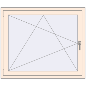 Buy Tilt-and-Turn 1150x970 mm KORSA OPTIMUM REHAU EURO 70 CREAME_WHITE_50L-2 two-sided
