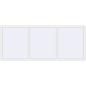 Buy Tilt-and-Turn 2800x1150 mm KORSA OPTIMUM REHAU EURO 70 RAL 9016 Traffic white two-sided