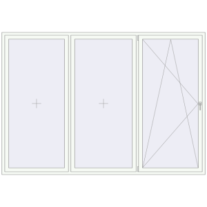 Buy Tilt-and-Turn 3000x2100 mm KORSA ENERGY-SAVING REHAU SYNEGO MD