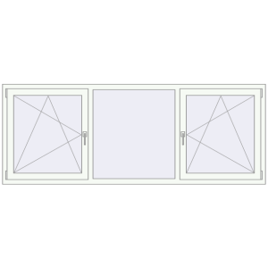 Buy Tilt-and-Turn 2365x900 mm KORSA ENERGY-SAVING REHAU SYNEGO MD