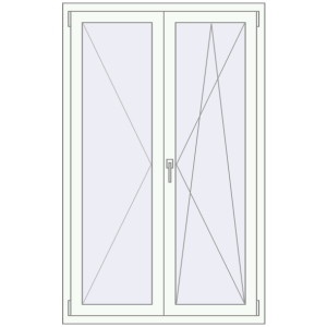 Buy Tilt-and-Turn 1040x1650 mm KORSA OPTIMUM REHAU EURO 70