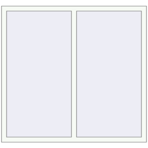 Buy Tilt-and-Turn 1350x1330 mm KORSA BRILLANT DESIGN RAL 9016 Traffic white two-sided