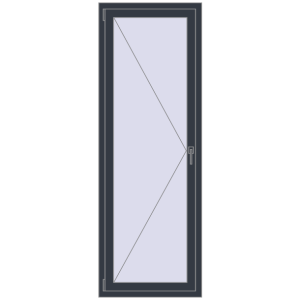 Buy Tilt-and-Turn 700x2000 mm REHAU OPTIMUM EURO-DESIGN 70 ANTHRACITE_GREY_STRUKTURAL two-sided