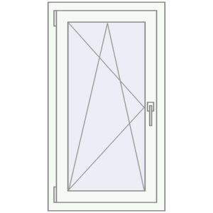 Buy Tilt-and-Turn 600x1100 mm KORSA OPTIMUM REHAU EURO 70