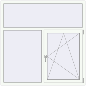 Buy Tilt-and-Turn 1500x1500 mm KORSA BRILLANT DESIGN