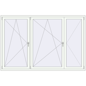 Buy Tilt-and-Turn 2300x1500 mm KORSA OPTIMUM REHAU EURO 70
