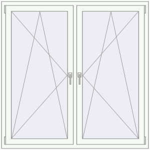 Kaufen Kipp und Drehfenster 1500x1500 mm REHAU EURO70