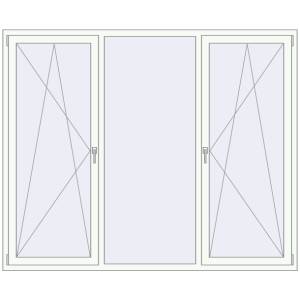 Buy Tilt-and-Turn 2200x1800 mm KORSA OPTIMUM REHAU EURO 70