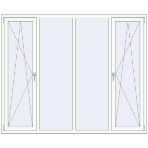 Buy Tilt-and-Turn 2200x1800 mm KORSA ENERGY-SAVING REHAU SYNEGO MD