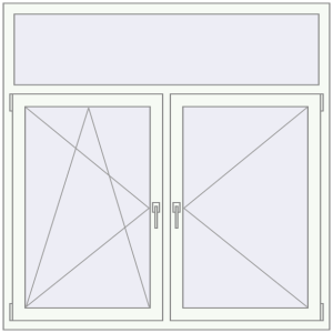 Kaufen Kipp und Drehfenster 1500x1500 mm REHAU EURO 70 OPTIMUM