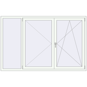 Buy Tilt-and-Turn 2080x1330 mm KORSA OPTIMUM REHAU EURO 70