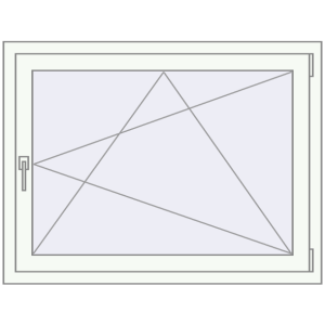 In den Warenkorb Kipp und Drehfenster 1100x750 mm REHAU  BRILLANT