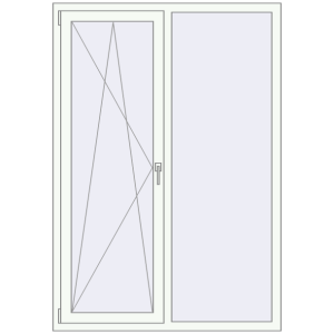 Buy Tilt-and-Turn 1250x1799 mm KORSA ENERGY-SAVING REHAU SYNEGO MD