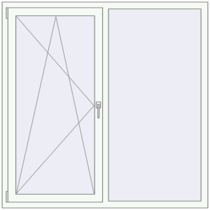 Cumpără Ferestre 1500x1500 mm BASE REHAU EURO 60