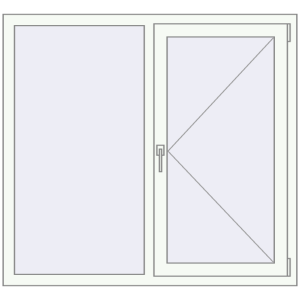 Cumpără Ferestre 1300x1200 mm BASE REHAU EURO 60