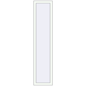 Buy Tilt-and-Turn 400x1800 mm KORSA OPTIMUM REHAU EURO 70 RAL 9016 Traffic white two-sided