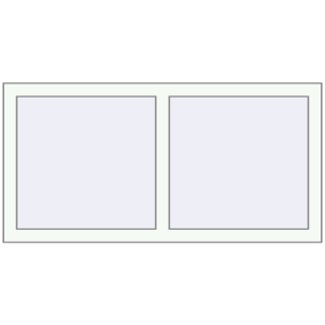 Buy Tilt-and-Turn 1200x600 mm KORSA ENERGY-SAVING REHAU SYNEGO MD RAL 9016 Traffic white two-sided