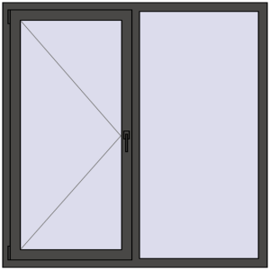 Cumpără Ferestre 1500x1500 mm BASE REHAU EURO 60
