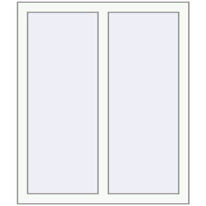Buy Tilt-and-Turn 860x980 mm KORSA OPTIMUM REHAU EURO 70 RAL 9016 Traffic white two-sided