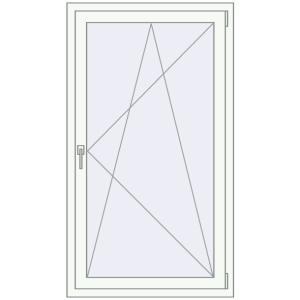Buy Tilt-and-Turn 900x1500 mm KORSA ENERGY-SAVING REHAU SYNEGO MD GOLDEN OAK external