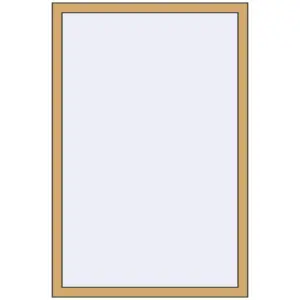 Buy Tilt-and-Turn 1000x1500 mm ALU STANDARD 72 RAL 1002 Sand yellow two-sided