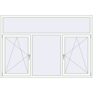 Buy Tilt-and-Turn 2200x1500 mm KORSA OPTIMUM REHAU EURO 70