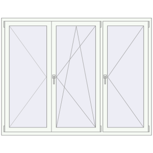Buy Tilt-and-Turn 1920x1500 mm KORSA ENERGY-SAVING REHAU SYNEGO MD