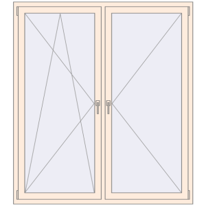 In den Warenkorb Kipp und Drehfenster 1600x1800 mm REHAU  BRILLANT