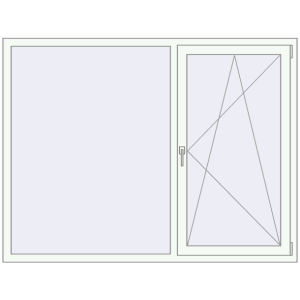 Buy Tilt-and-Turn 1800x1370 mm KORSA OPTIMUM REHAU EURO 70