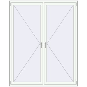 Buy Tilt-and-Turn 1600x2000 mm REHAU OPTIMUM EURO-DESIGN 70 RAL 9016 Traffic white two-sided