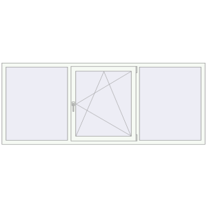 Cumpără Ferestre 2500x1000 mm BASE REHAU EURO 60
