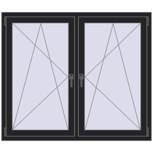 In den Warenkorb Kipp und Drehfenster 1400x1200 mm REHAU SYNEGO MD 80