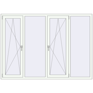 Buy Tilt-and-Turn 2100x1500 mm KORSA OPTIMUM REHAU EURO 70