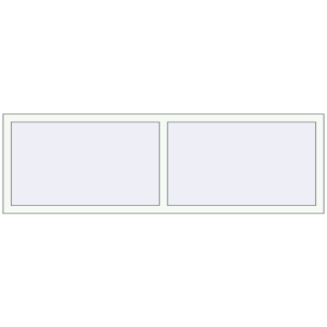 Buy Tilt-and-Turn 2000x620 mm REHAU OPTIMUM EURO-DESIGN 70 RAL 9016 Traffic white two-sided