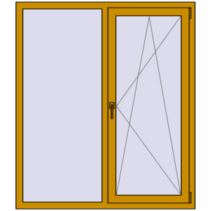 Cumpără Ferestre 1300x1500 mm ALU LIGHT A
