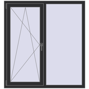 In den Warenkorb Kipp und Drehfenster 1300x1400 mm REHAU EURO 70 OPTIMUM