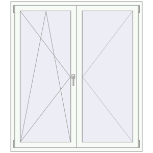Buy Tilt-and-Turn 1400x1600 mm KORSA OPTIMUM REHAU EURO 70