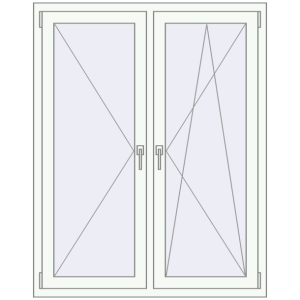 Buy Tilt-and-Turn 1200x1450 mm KORSA ENERGY-SAVING REHAU SYNEGO MD