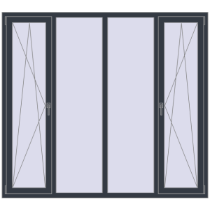 Buy Tilt-and-Turn 2000x1800 mm KORSA ENERGY-SAVING REHAU SYNEGO MD