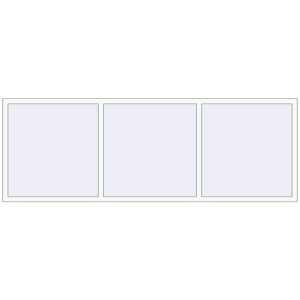 Buy Tilt-and-Turn 2850x1000 mm KORSA OPTIMUM REHAU EURO 70 RAL 9016 Traffic white two-sided
